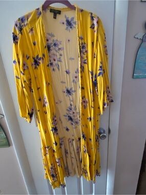 Jessica Simpson Floral Duster Cardigan